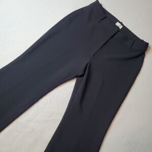 Aritzia Wilfred Women’s Size 10 High Rise Wide Leg Crepe Pants Black